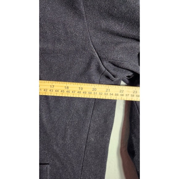 Kenneth Cole Men's Black Wool Blend Double Breasted Classic Peacoat Men Size Med - Picture 7 of 7